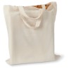 Sac shopping  personnalisable en coton 140gr/m² - MARKETA Matières : coton Couleurs : beige personnalisable avec votre logo