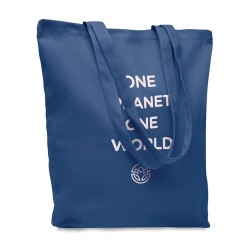 Sac shopping  en toile 270 gr/m² personnalisé RASSA COLOURED Matières : coton Couleurs : bleu cadeau collaborateur premium