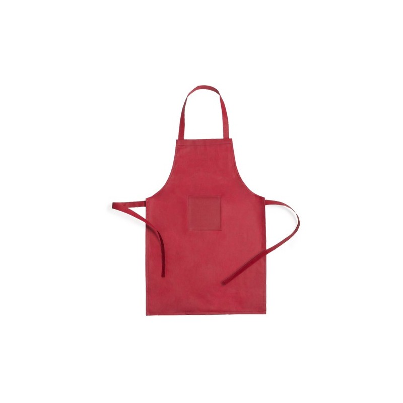 Tablier et Toque Enfant Personnalisables Éco-responsables Set Legox Matières : polypropylène (PP) Couleurs : rouge impression ha