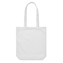 Sac shopping  en toile 270 gr/m² personnalisé RASSA COLOURED Matières : coton Couleurs : blanc marquage couleur éclatante