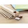 Set de 12 Crayons en Bois Personnalisés - TODO SET Matières : bois Couleurs : bois goodies publicitaire événementiel