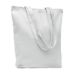 Sac shopping  en toile 270 gr/m² personnalisé RASSA COLOURED Matières : coton Couleurs : blanc cadeau entreprise pas cher