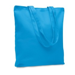 Sac shopping  en toile 270 gr/m² personnalisé RASSA COLOURED Matières : coton Couleurs : turquoise cadeau collaborateur premium