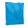Sac shopping  en toile 270 gr/m² personnalisé RASSA COLOURED Matières : coton Couleurs : turquoise cadeau collaborateur premium