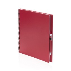 Cahier Pratique Éco-responsable Personnalisé pas cher - Tecnar Matières : carton recyclé Couleurs : noir objet promotionnel éco- 2