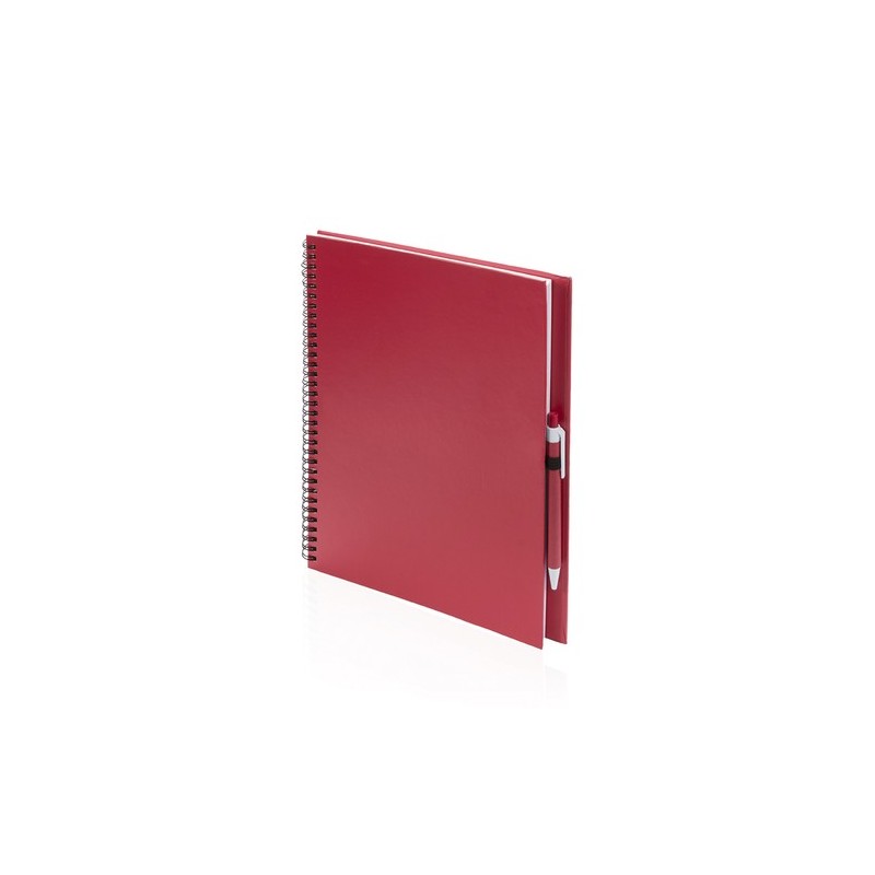 Cahier Pratique Éco-responsable Personnalisé pas cher - Tecnar Matières : carton recyclé Couleurs : rouge livraison express 24h 