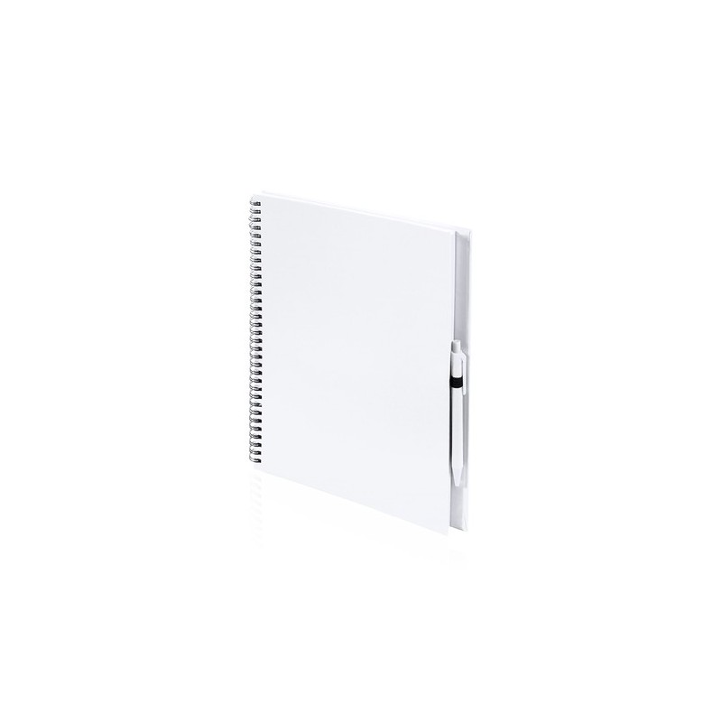 Cahier Pratique Éco-responsable Personnalisé pas cher - Tecnar Matières : carton recyclé Couleurs : rouge objet promo petit budg