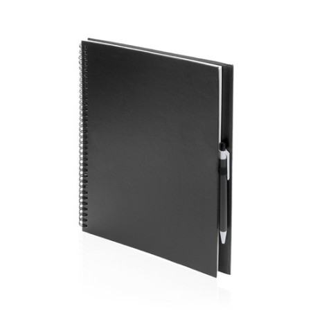 Cahier Pratique Éco-responsable Personnalisé pas cher - Tecnar Matières : carton recyclé Couleurs : rouge cadeau entreprise pas 