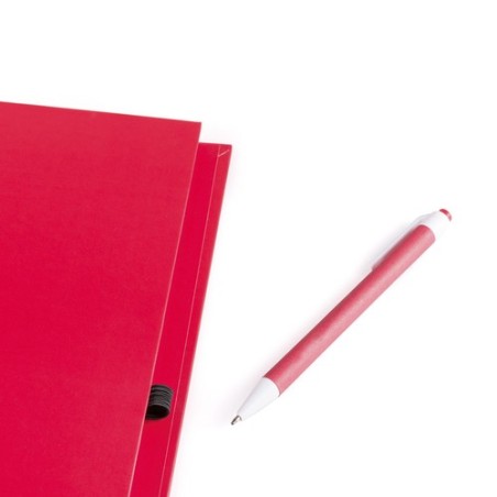 Cahier Pratique Éco-responsable Personnalisé pas cher - Tecnar Matières : carton recyclé Couleurs : rouge goodies publicitaire é