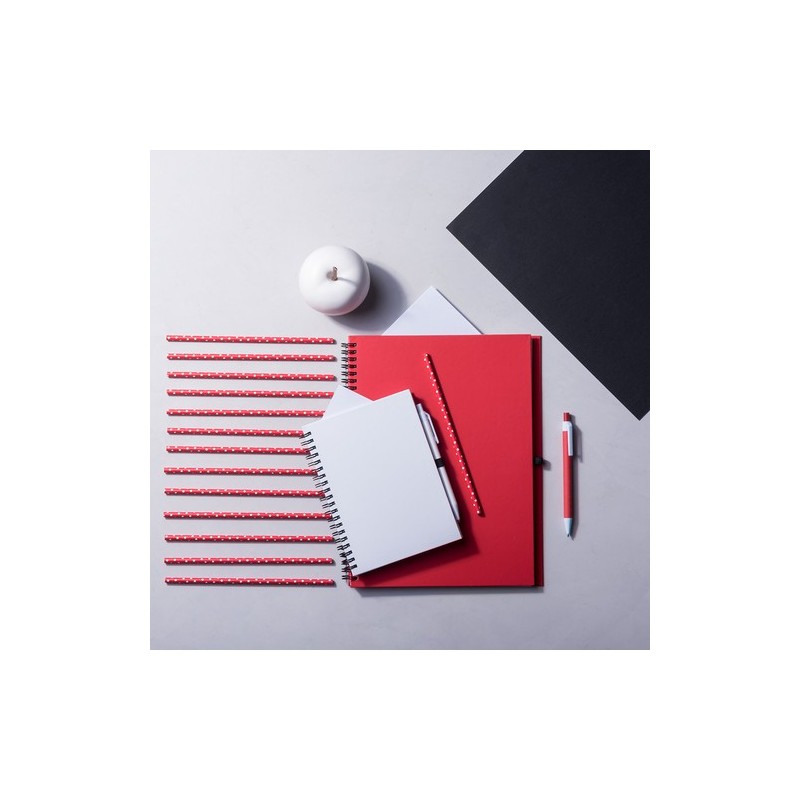 Cahier Pratique Éco-responsable Personnalisé pas cher - Tecnar Matières : carton recyclé Couleurs : rouge livraison express 24h 