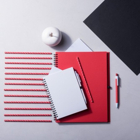 Cahier Pratique Éco-responsable Personnalisé pas cher - Tecnar Matières : carton recyclé Couleurs : rouge livraison express 24h 