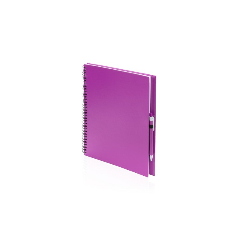 Cahier Pratique Éco-responsable Personnalisé pas cher - Tecnar Matières : carton recyclé Couleurs : rouge objet publicitaire rob