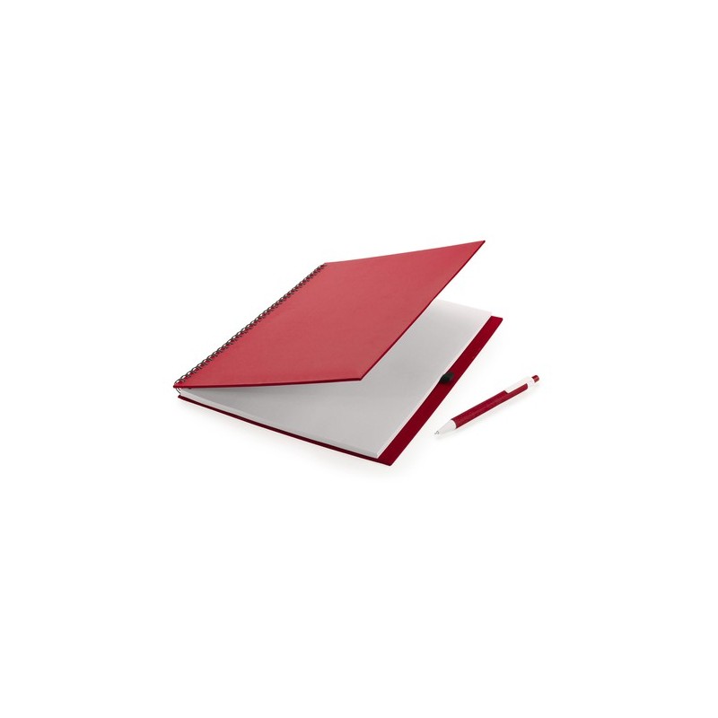 Cahier Pratique Éco-responsable Personnalisé pas cher - Tecnar Matières : carton recyclé Couleurs : fuchsia goodies publicitaire