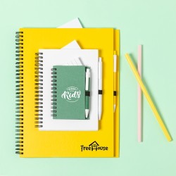 Carnet Personnalisable Éco-responsable Koguel Matières : carton recyclé Couleurs : noir cadeau collaborateur premium