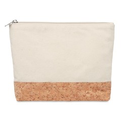Trousse personnalisée en liège et coton - PORTO BAG Matières : coton Couleurs : noir personnalisable avec votre logo 2