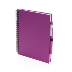 Carnet Personnalisable Éco-responsable Koguel Matières : carton recyclé Couleurs : noir objet promotionnel éco-responsable