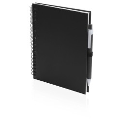 Carnet Personnalisable Éco-responsable Koguel Matières : carton recyclé Couleurs : noir cadeau client original