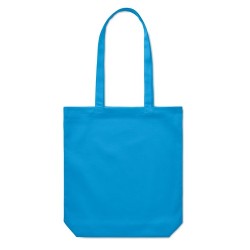 Sac shopping  en toile 270 gr/m² personnalisé RASSA COLOURED Matières : coton Couleurs : turquoise impression haute définition
