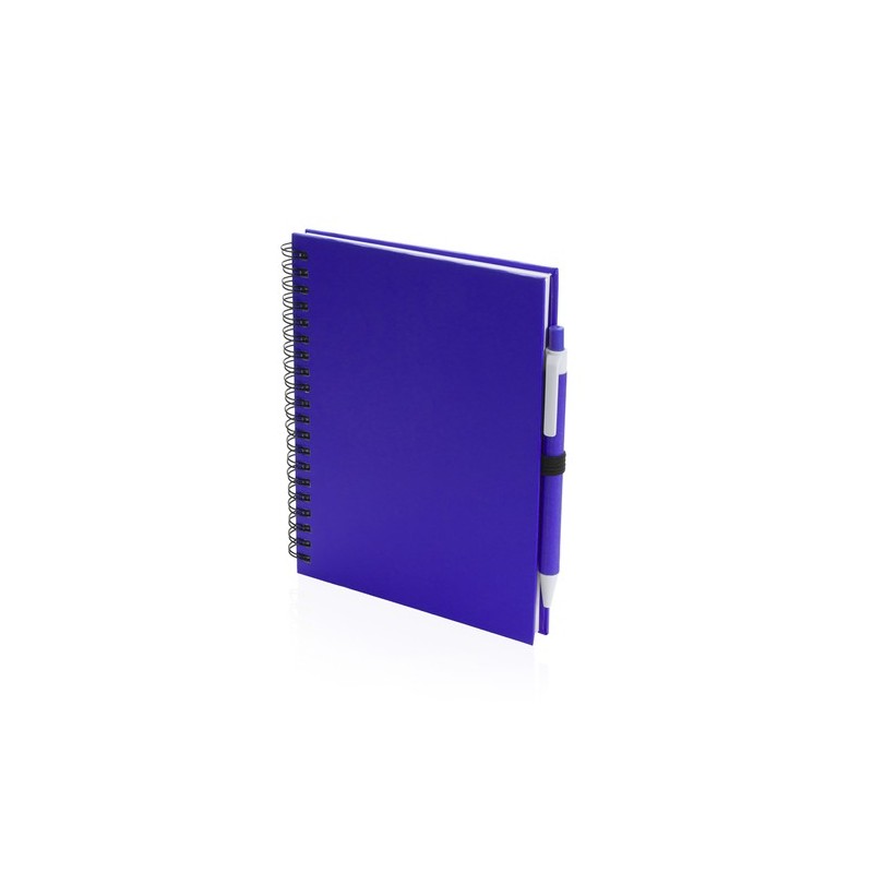 Carnet Personnalisable Éco-responsable Koguel Matières : carton recyclé Couleurs : bleu marquage laser ultra précis