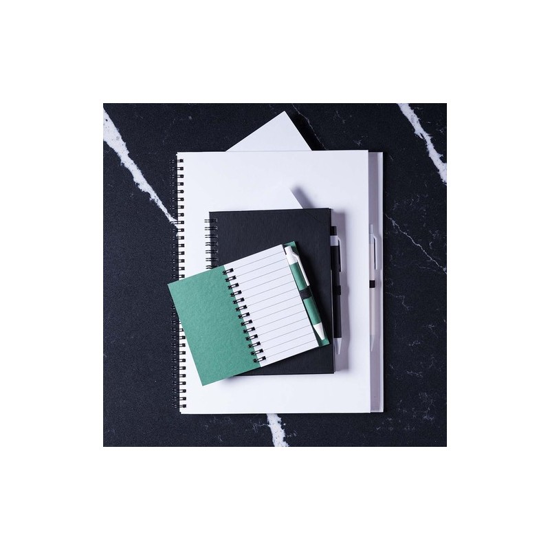 Carnet Personnalisable Éco-responsable Koguel Matières : carton recyclé Couleurs : bleu personnalisable avec votre logo