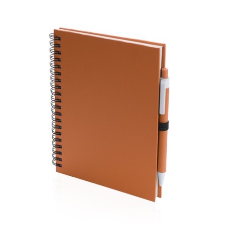 Carnet Personnalisable Éco-responsable Koguel Matières : carton recyclé Couleurs : bleu marquage laser ultra précis