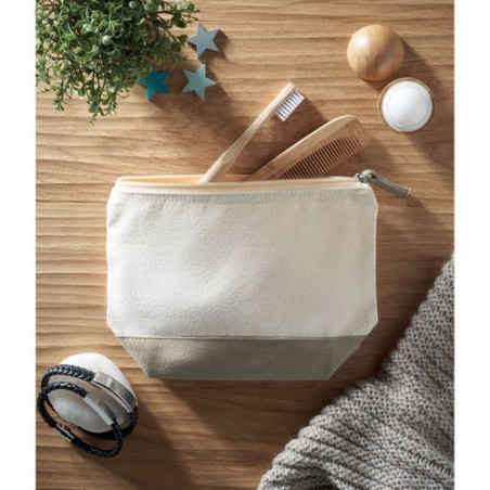 Trousse bicolore en coton personnalisable - KLEUREN Matières : coton Couleurs : corde accessoire événementiel unique