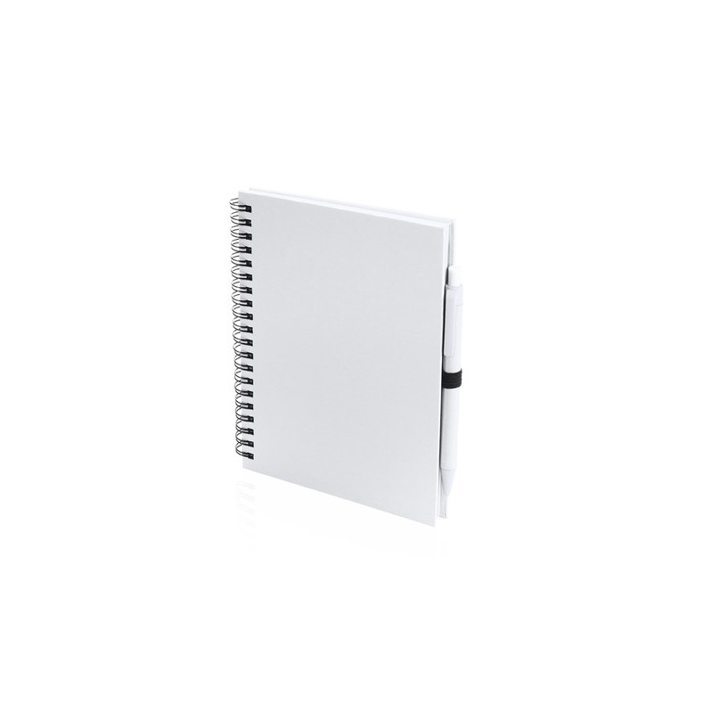 Carnet Personnalisable Éco-responsable Koguel Matières : carton recyclé Couleurs : blanc goodies publicitaire événementiel