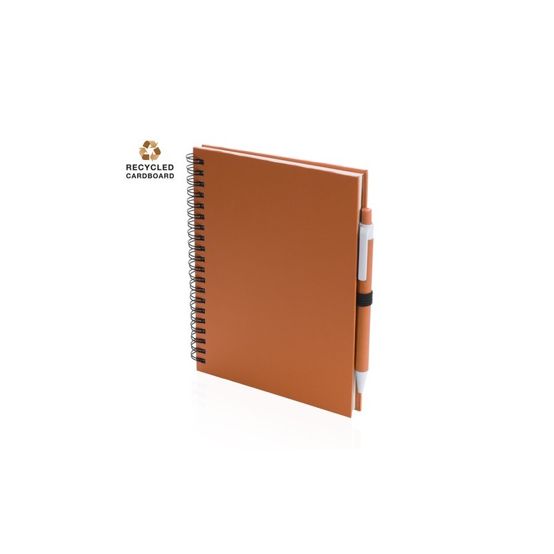 Carnet Personnalisable Éco-responsable Koguel Matières : carton recyclé Couleurs : blanc impression logo haute qualité