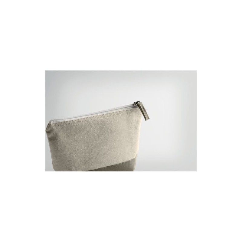 Trousse bicolore en coton personnalisable - KLEUREN Matières : coton Couleurs : corde goodies personnalisé en stock