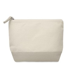 Trousse bicolore en coton personnalisable - KLEUREN Matières : coton Couleurs : gris marquage laser ultra précis