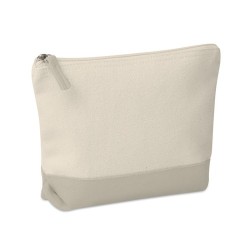 Trousse bicolore en coton personnalisable - KLEUREN Matières : coton Couleurs : gris personnalisation rapide en France