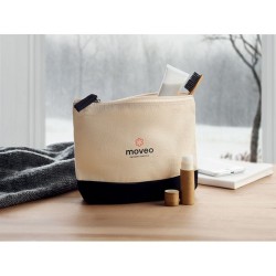 Trousse bicolore en coton personnalisable - KLEUREN Matières : coton Couleurs : noir objet promotionnel éco-responsable