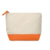 Trousse bicolore en coton personnalisable - KLEUREN Matières : coton Couleurs : orange cadeau entreprise pas cher