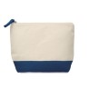 Trousse bicolore en coton personnalisable - KLEUREN Matières : coton Couleurs : bleu personnalisable avec votre logo
