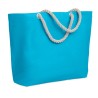 Sac de plage pratique personnalisé avec cordon - MENORCA Matières : coton Couleurs : turquoise personnalisable avec votre logo