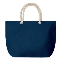Sac de plage pratique personnalisé avec cordon - MENORCA Matières : coton Couleurs : bleu cadeau collaborateur premium