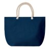 Sac de plage pratique personnalisé avec cordon - MENORCA Matières : coton Couleurs : bleu cadeau collaborateur premium