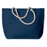 Sac de plage pratique personnalisé avec cordon - MENORCA Matières : coton Couleurs : bleu personnalisation rapide en France