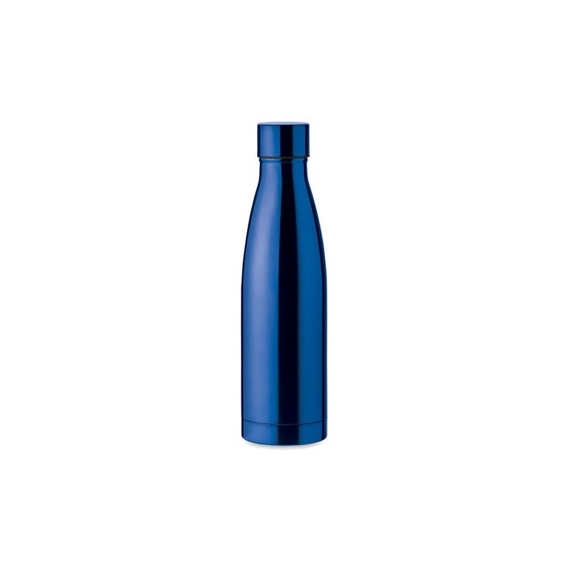 Bouteille isotherme double paroi 500ml personnalisée - BELO BOTTLE Matières : acier inoxydable Couleurs : bleu