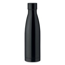Bouteille isotherme double paroi 500ml personnalisée - BELO BOTTLE Matières : acier inoxydable Couleurs : noir livraison express