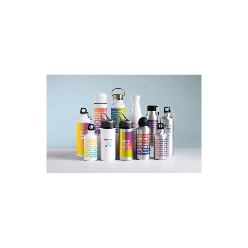 Bouteille isotherme double paroi 500ml personnalisée - BELO BOTTLE Matières : acier inoxydable Couleurs : blanc goodies personna
