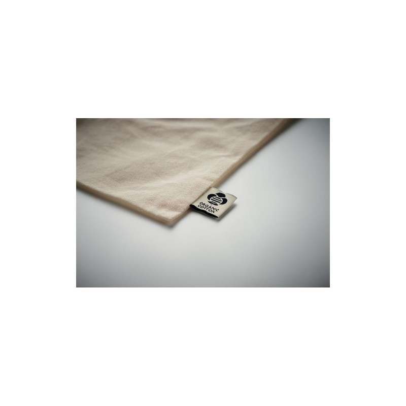 Sac cadeau  en coton biologique personnalisé L AMBER LARGE Matières : coton Couleurs : beige impression haute définition