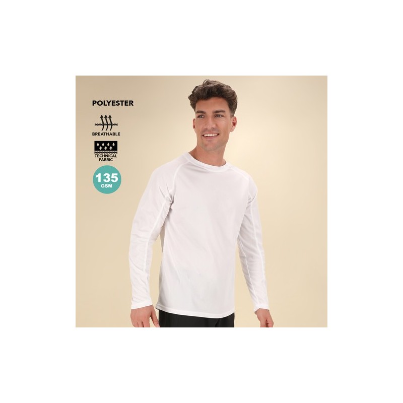 T-Shirt Respirant Personnalisable Technique Adulte Maik Matières : polyester Taille textile : XL Couleurs : fuchsia marquage las
