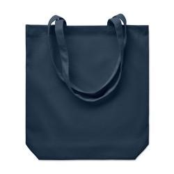 Sac shopping  en toile 270 gr/m² personnalisé RASSA COLOURED Matières : coton Couleurs : bleu marine personnalisation sur mesure
