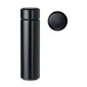 Bouteille Isotherme Éco-responsable avec Thermomètre Personnalisée POLE Matières : acier inoxydable Couleurs : noir personnalisa