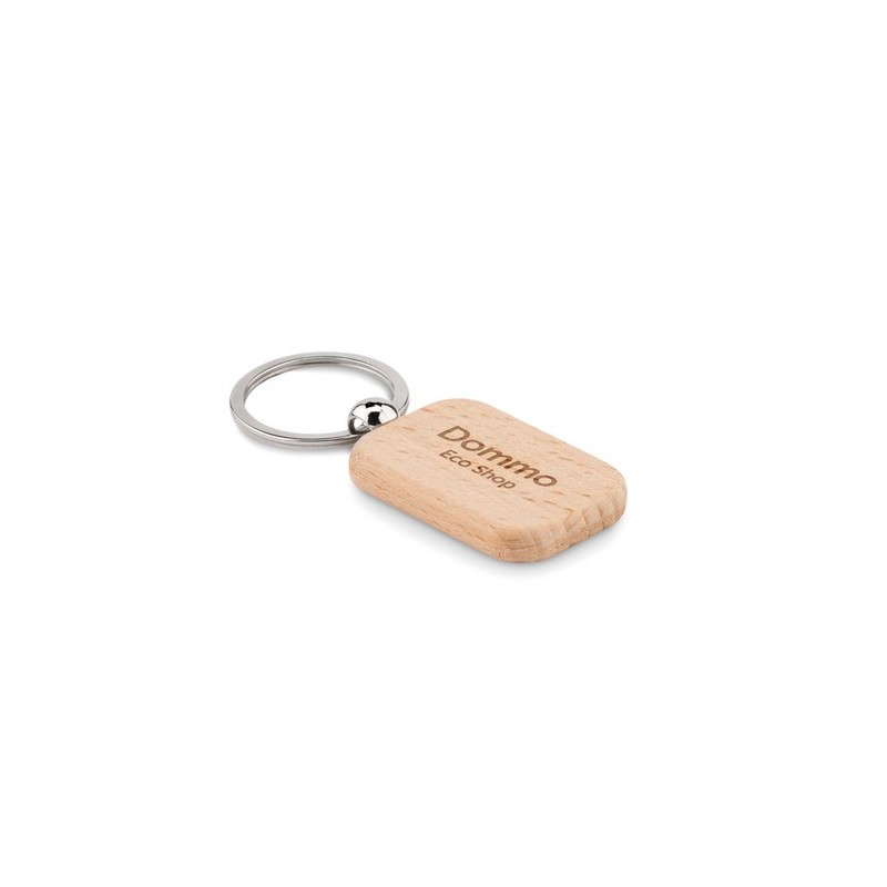 Porte-clés rectangulaire en bois personnalisé TOTY WOOD Matières : bois Couleurs : bois cadeau entreprise pas cher