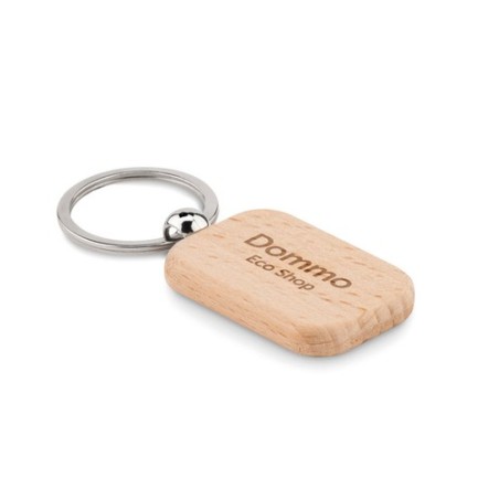 Porte-clés en Bois Rectangulaire POTY WOOD
