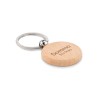 Porte-clés rond en bois personnalisé TOTY WOOD Matières : bois Couleurs : bois cadeau entreprise pas cher