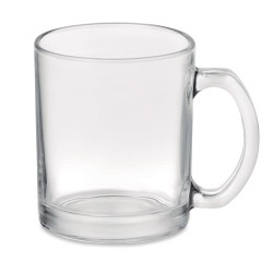 Mug en Verre Éco-responsable Personnalisé à Sublimer 300ml Matières : borosilicate Couleurs : transparent