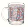Mug en Verre Éco-responsable Personnalisé à Sublimer 300ml Matières : borosilicate Couleurs : transparent personnalisable avec v